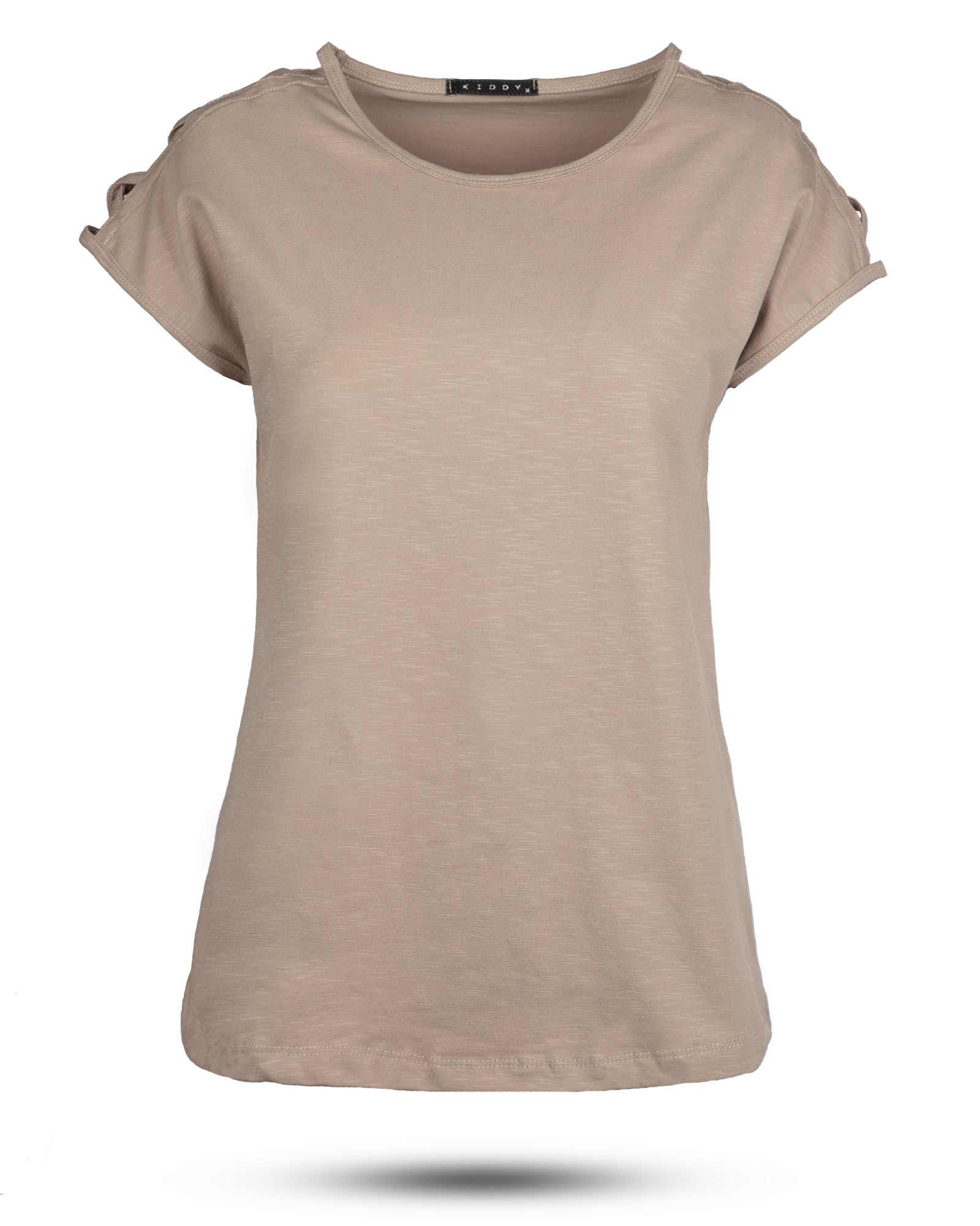 تیشرت دخترانه 0707- خاکی (1)