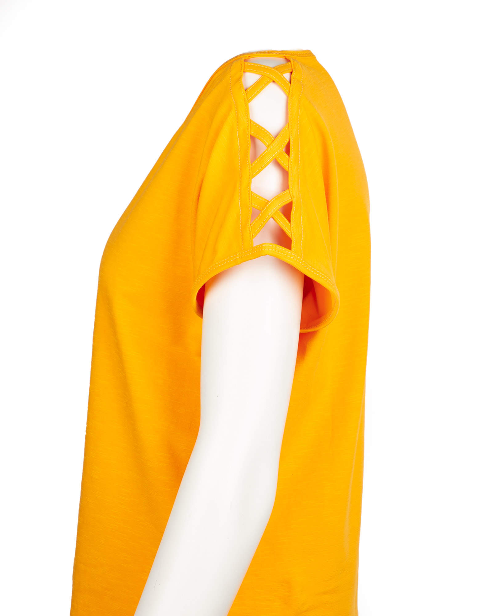 تیشرت دخترانه 0707- نارنجی (2)