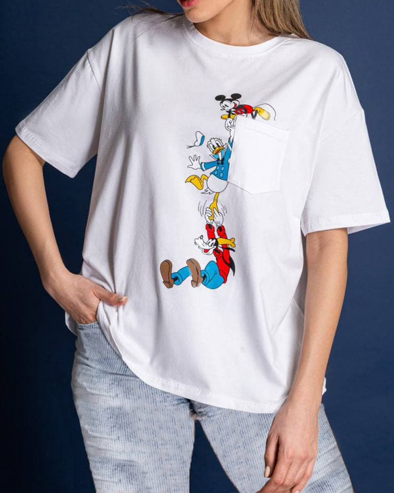 تیشرت زنانه 1293- آبی (3)