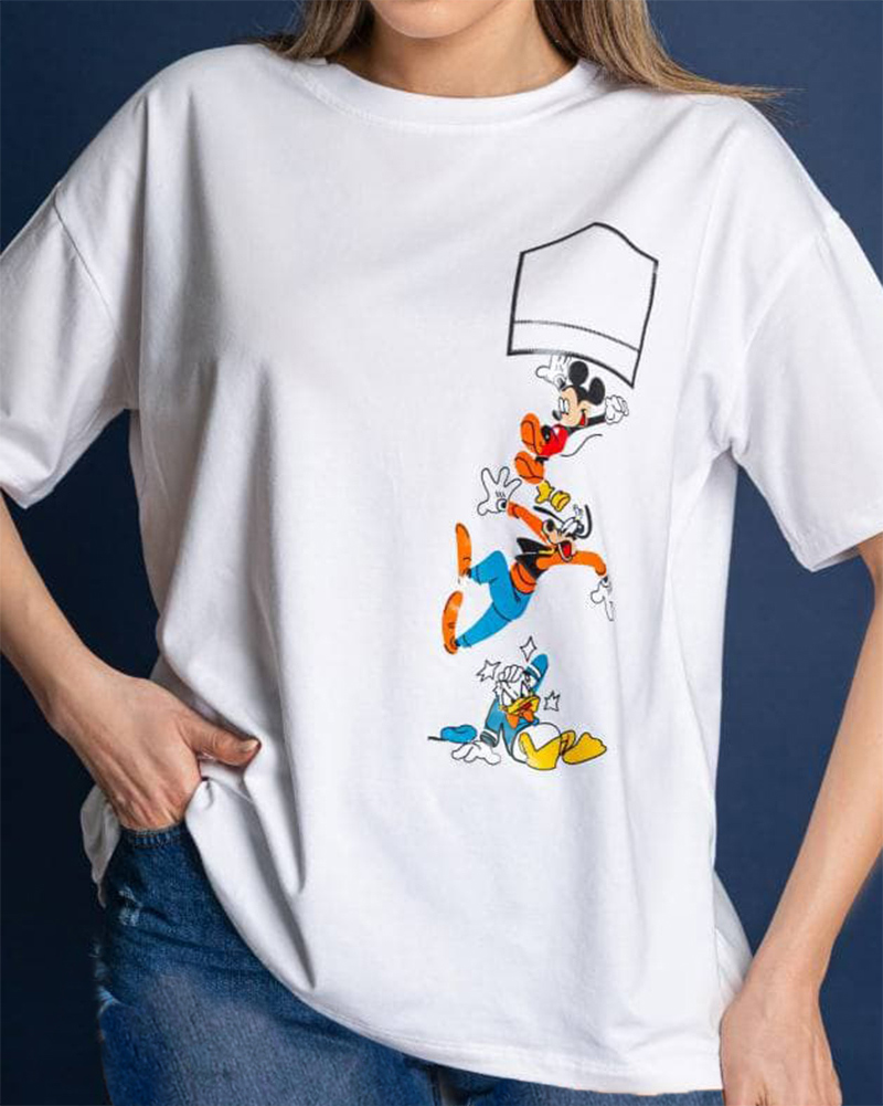 تیشرت زنانه 1293- نارنجی (3)