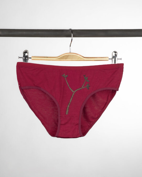 شورت زنانه W28-T10- زرشکی (3)