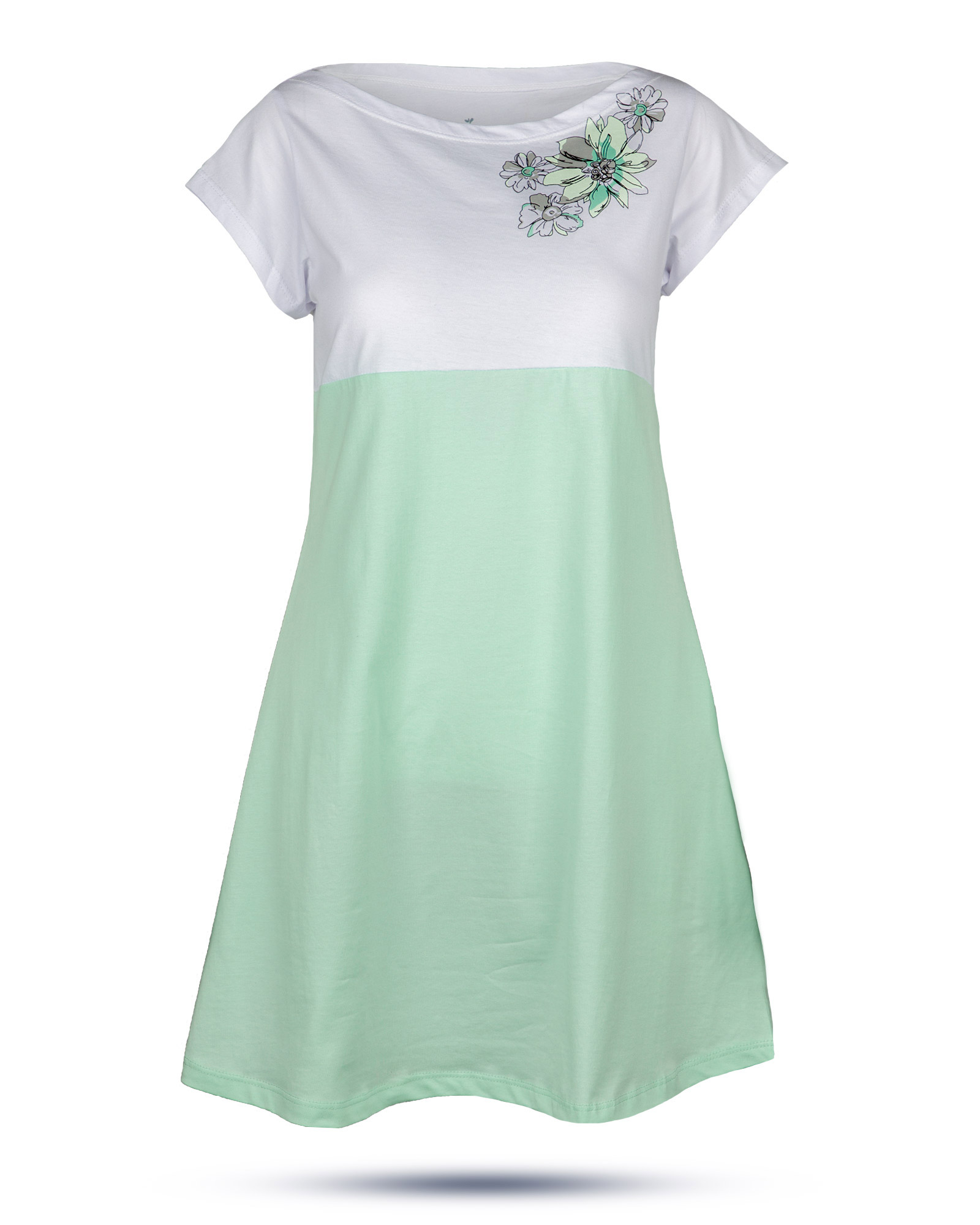 پیراهن زنانه 0797- سبز زمردی (2)