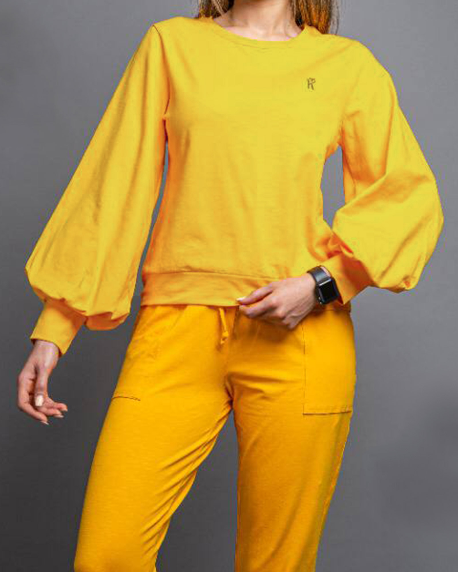 بلوز زنانه 1307- زرد (1)