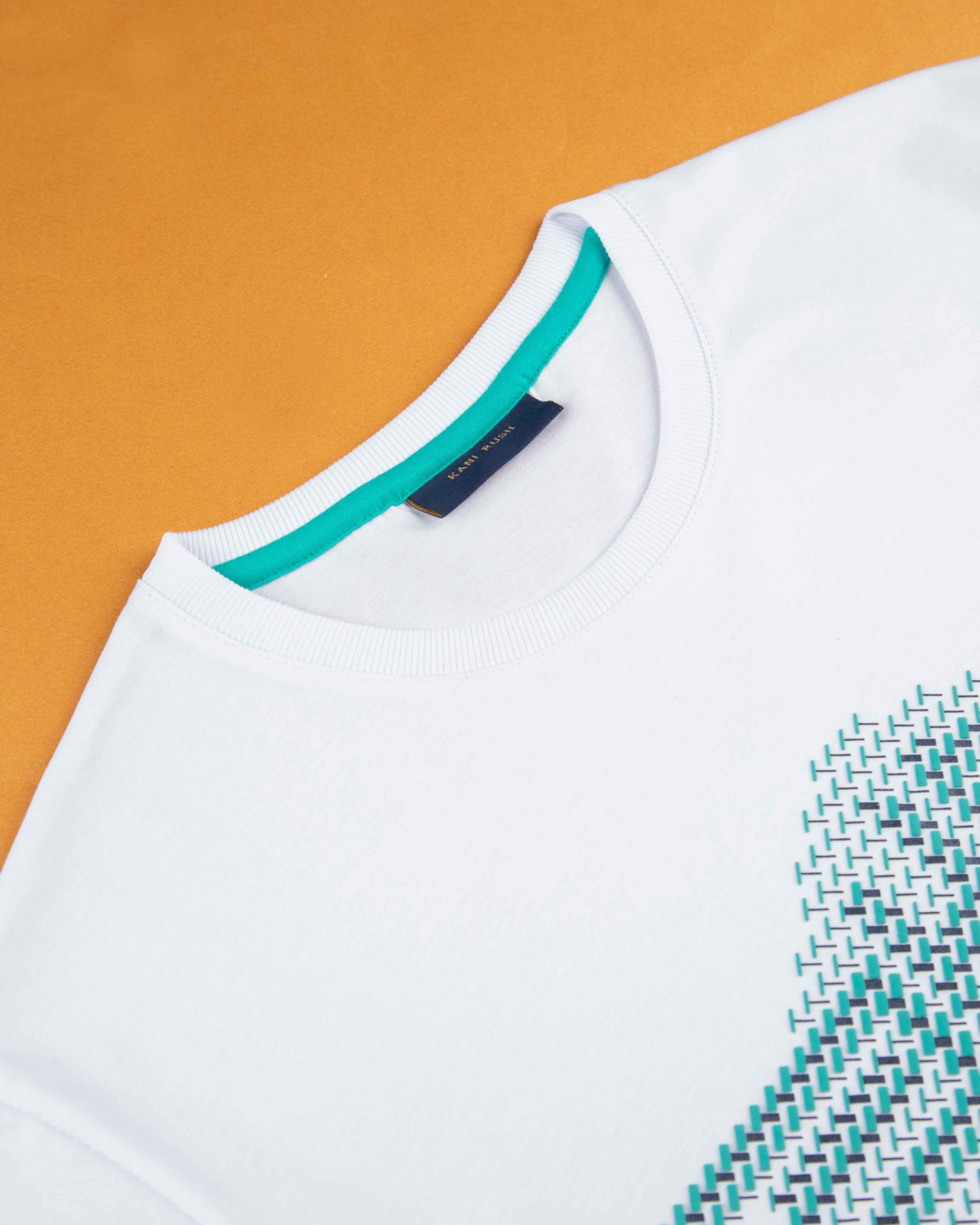 تیشرت طرح چاپی مردانه 0903- سفید (3)