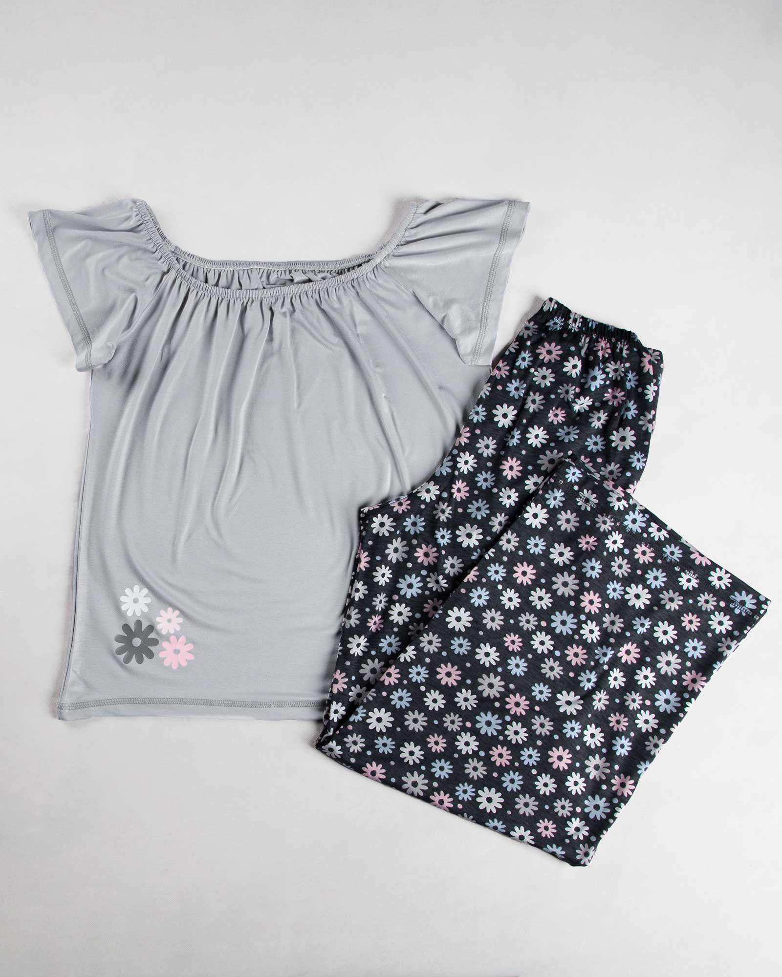 ست تاپ شلوار زنانه 0666- طوسی کمرنگ (6)