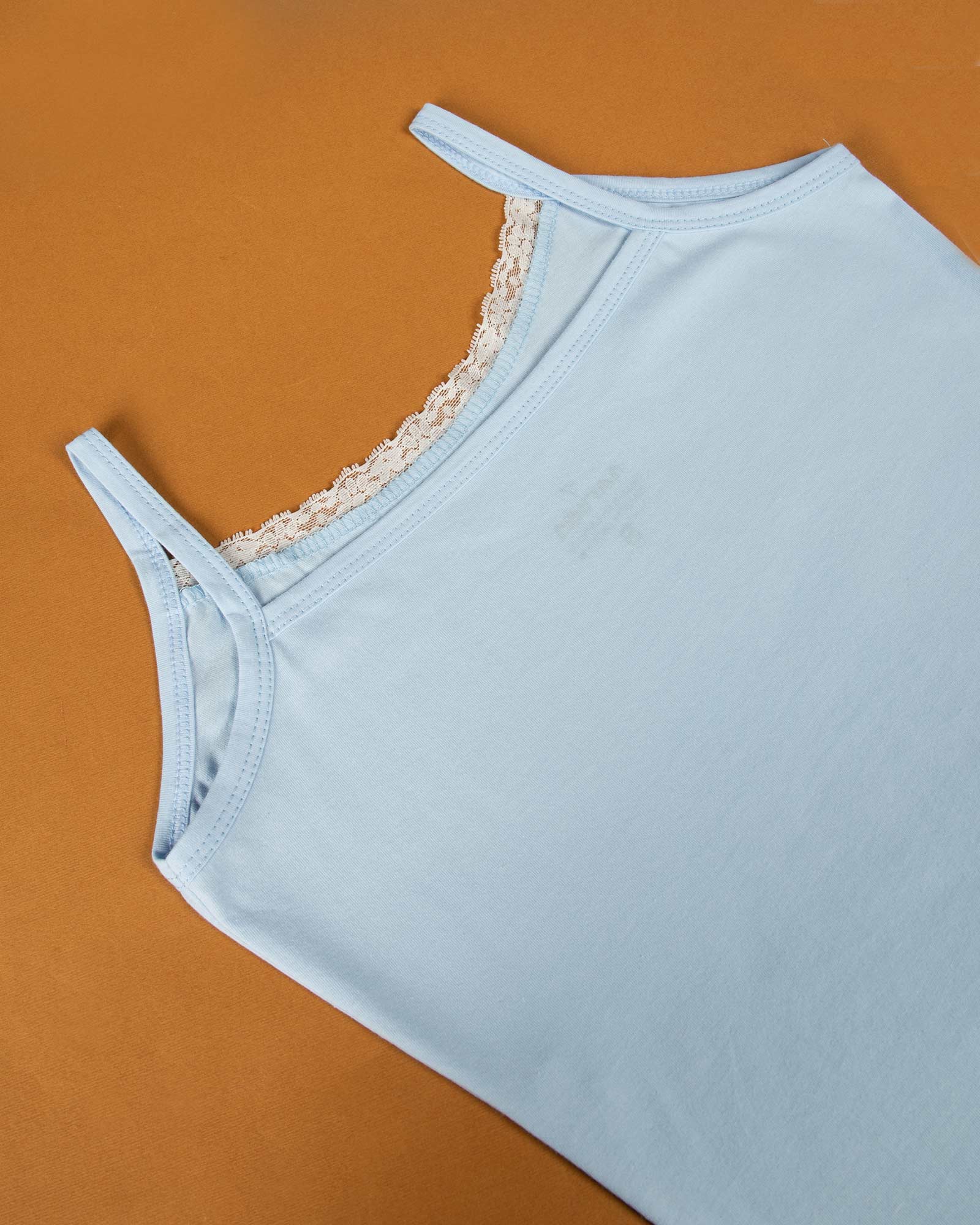 ست تاپ و شلوارک زنانه 0721- آبی آسمانی (6)