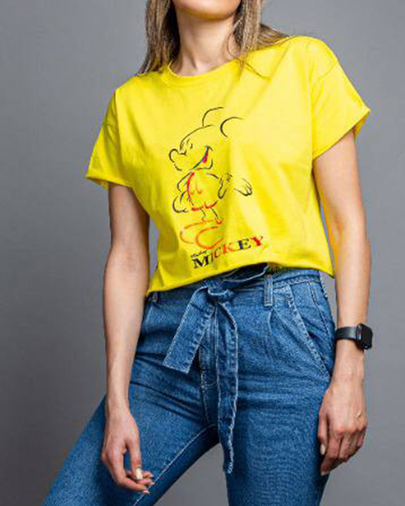 نیم تنه زنانه 1304- زرد (3)