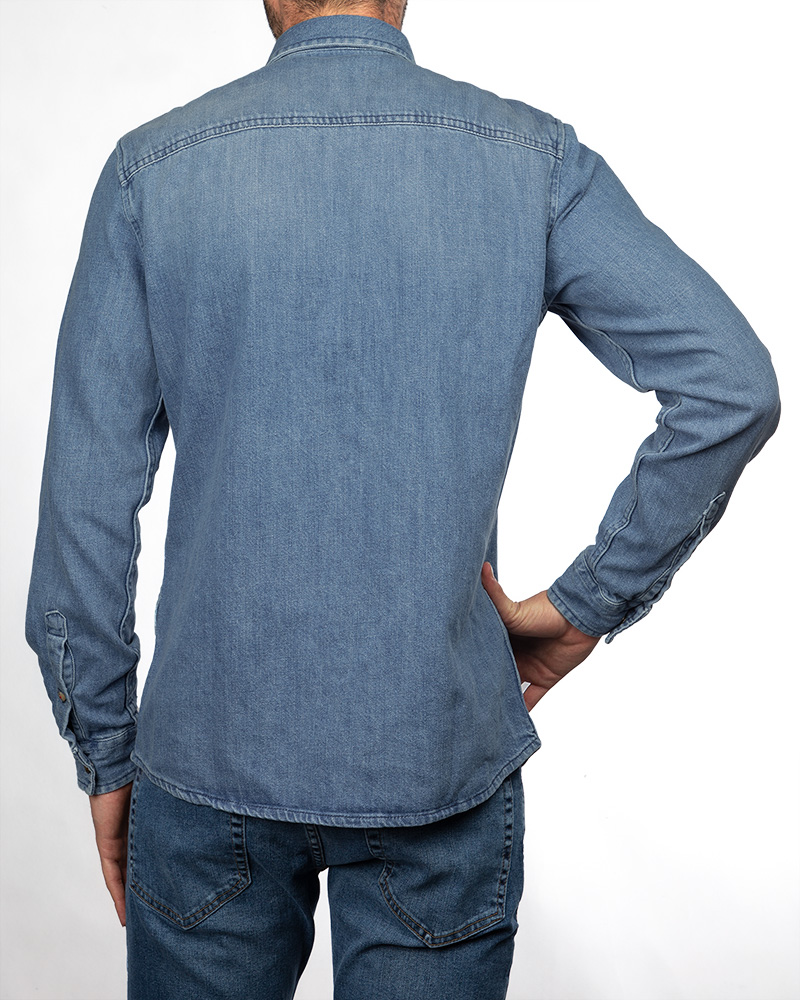 پیراهن جینVKJ378- آبی (2)