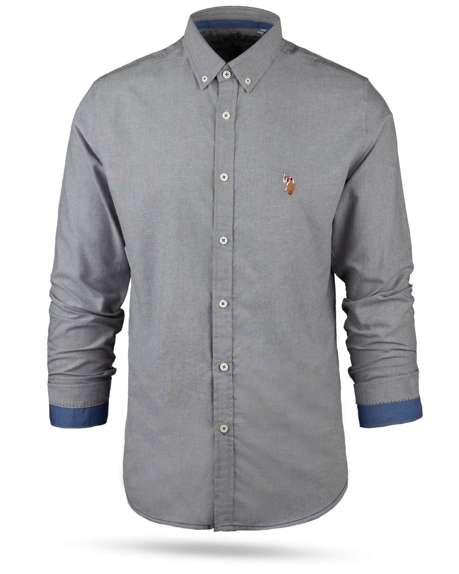 پیراهن مردانه 11031-T21- طوسی کمرنگ (7)