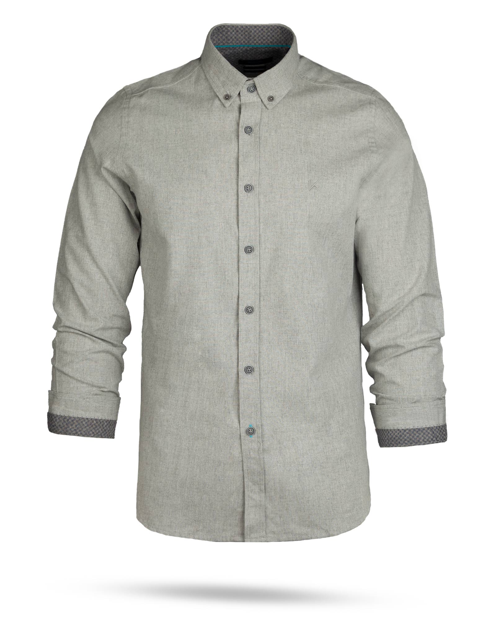 پیراهن مردانه VK9910- خاکستری محو (6)