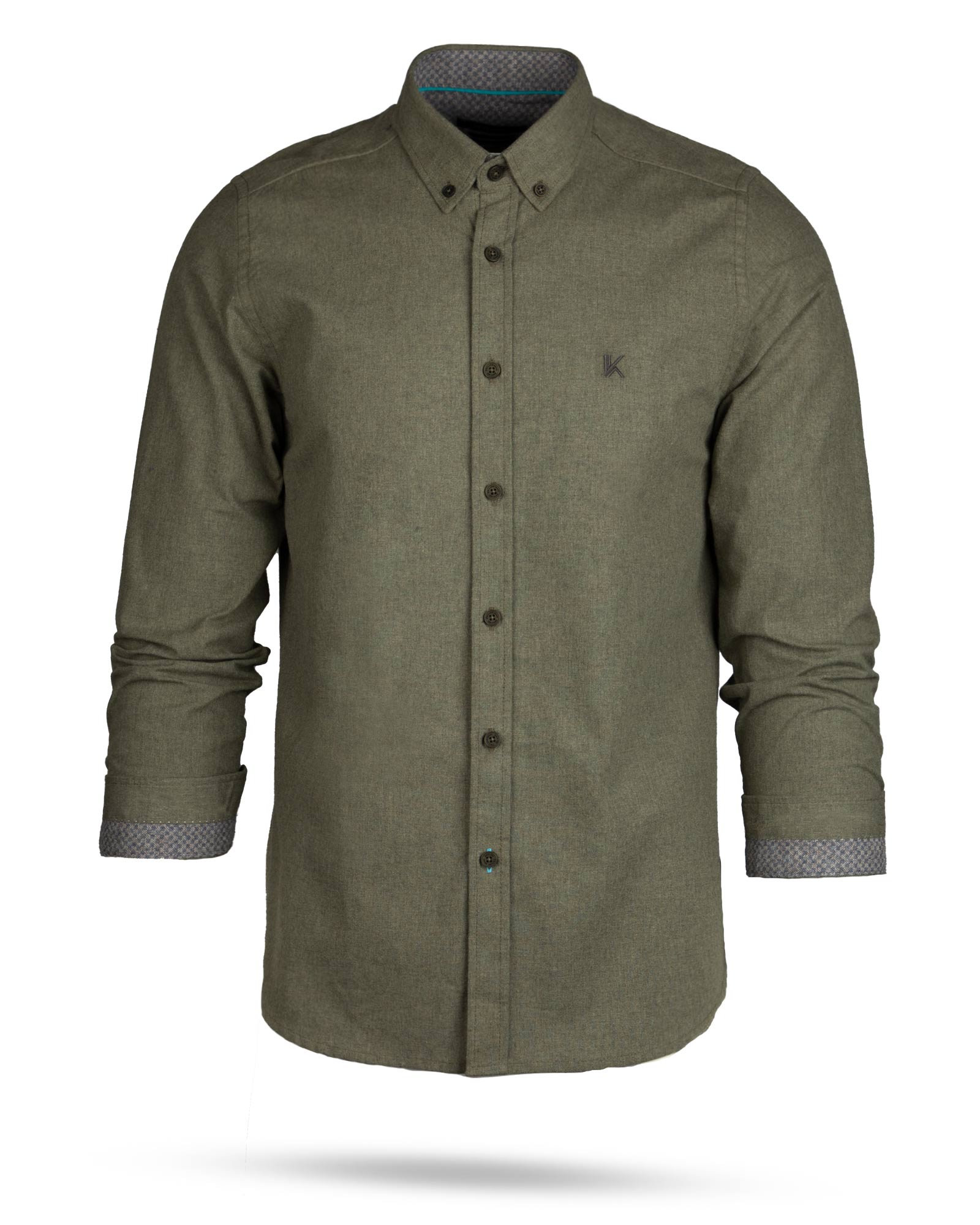 پیراهن مردانه VK9910- زیتونی (7)