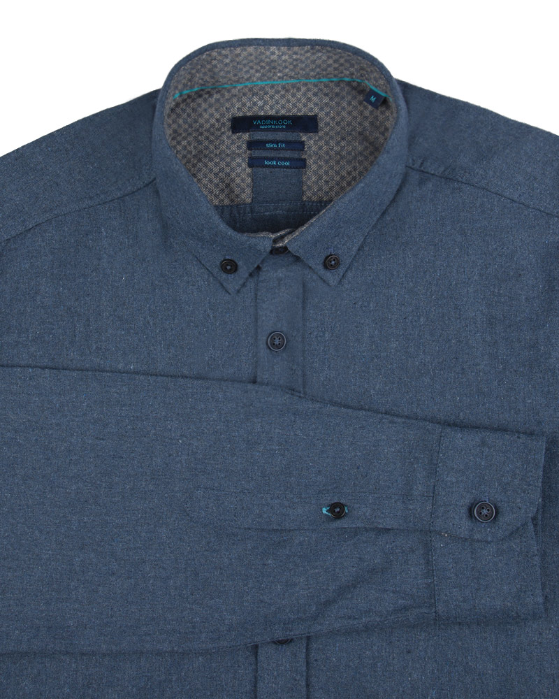 پیراهن مردانه VK9910- سربی (5)
