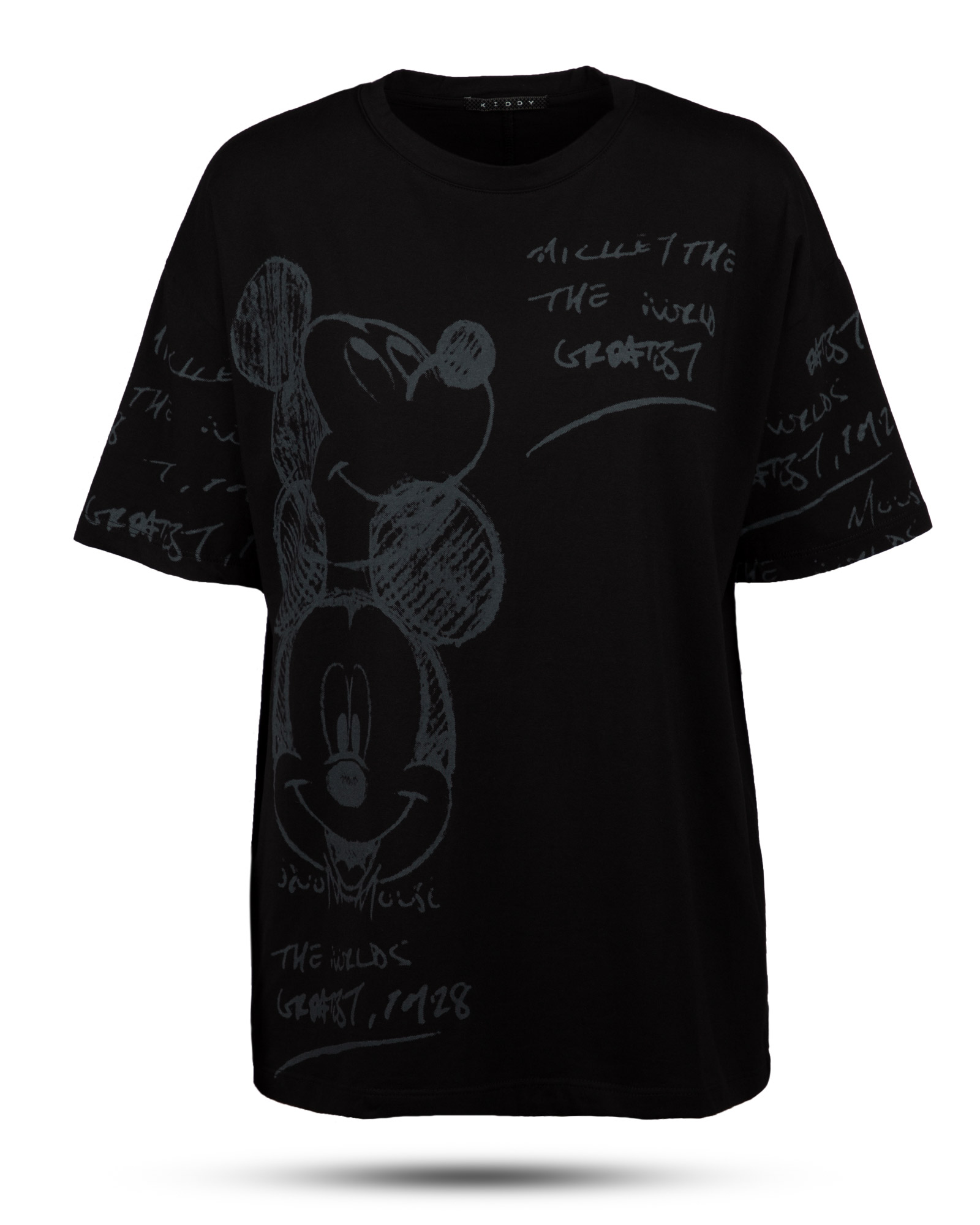 تیشرت زنانه 1293- دودی تیره (1)