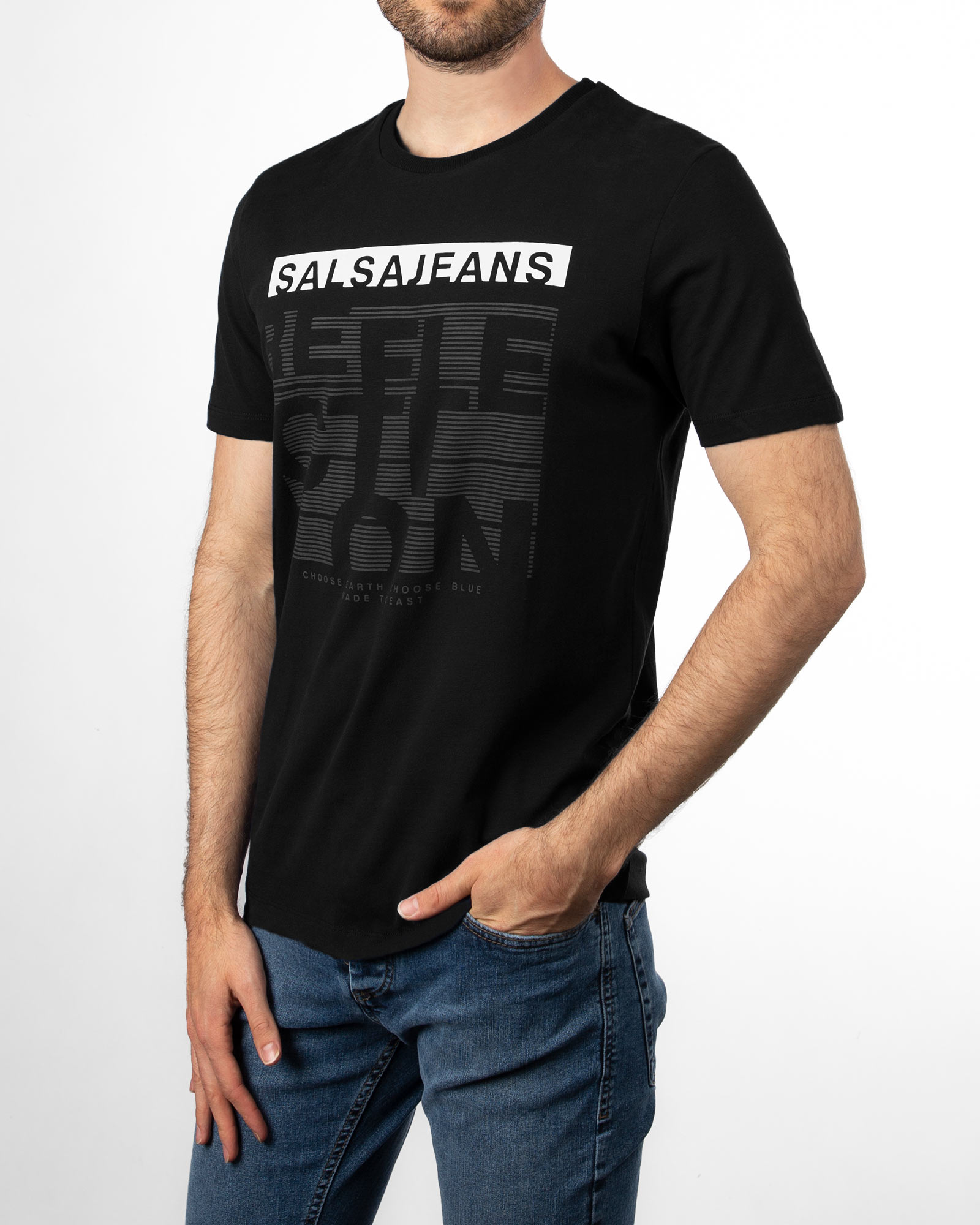 تیشرت مردانه R98-T7- مشکی (4)