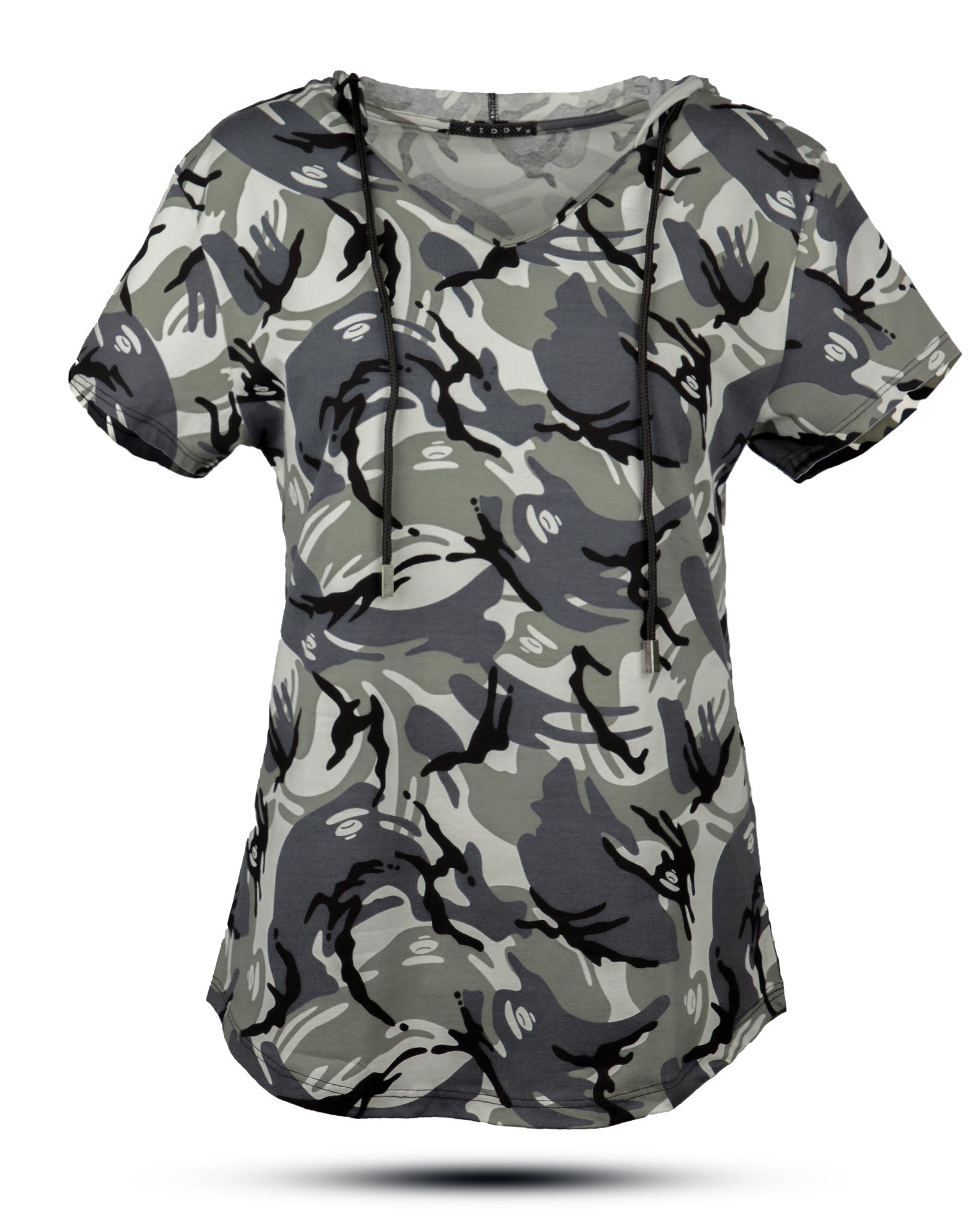 تیشرت کلاه دار زنانه 1318- چندرنگ (1)