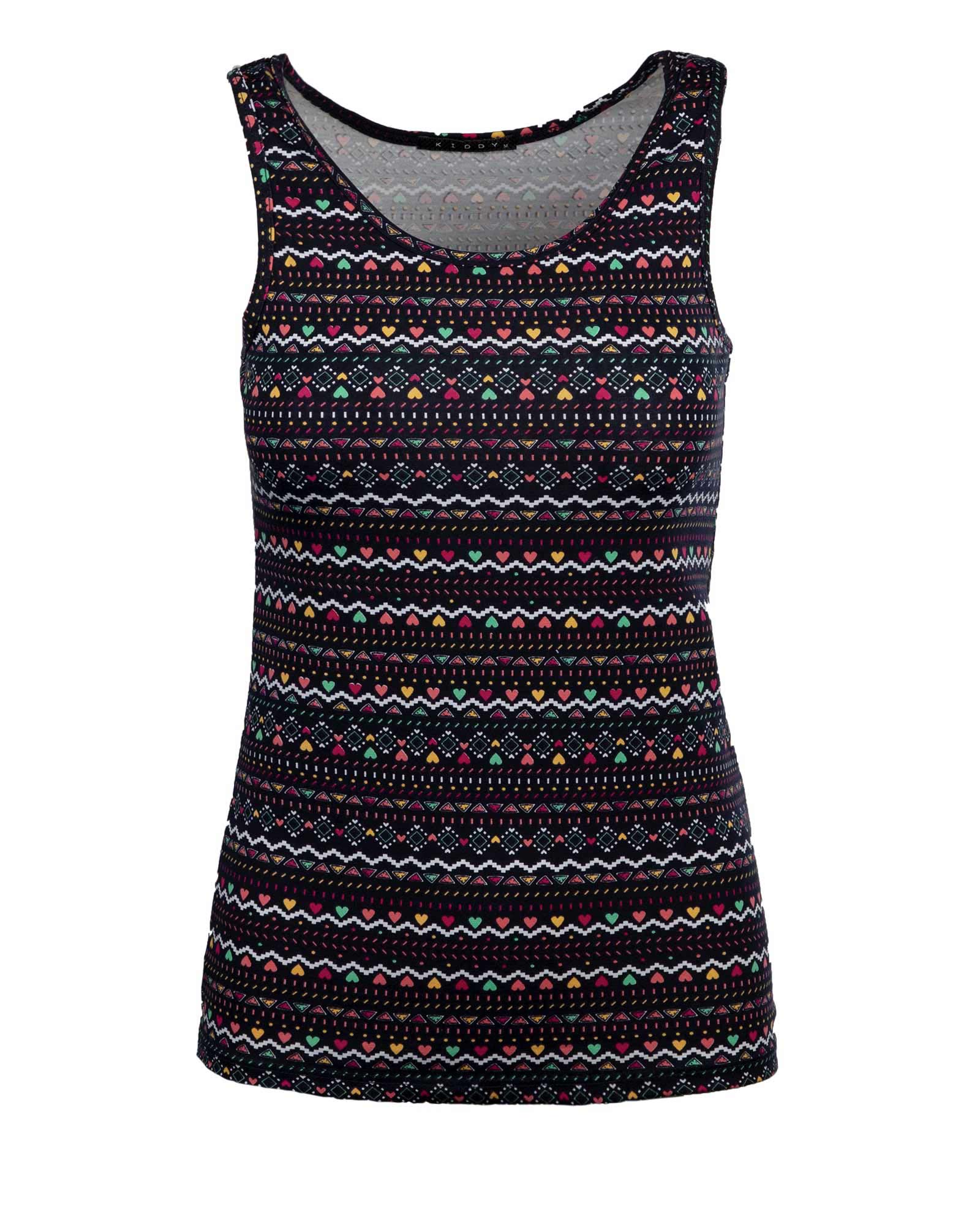 ست تاپ و شلوارک زنانه 1264+1265- سرمه ای تیره (1)