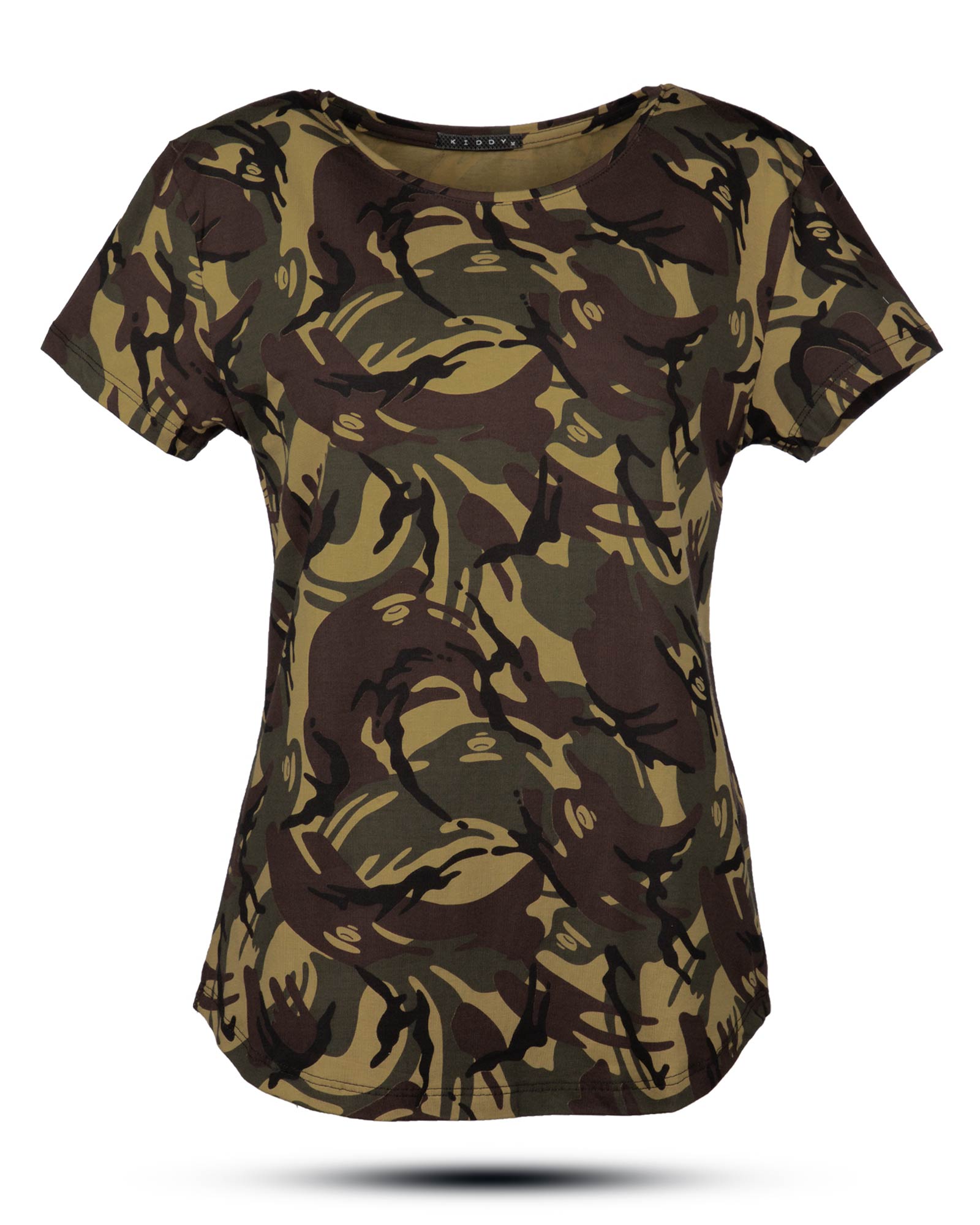 ست تیشرت و شلوار زنانه 1317+1316- سبز ارتشی (2)