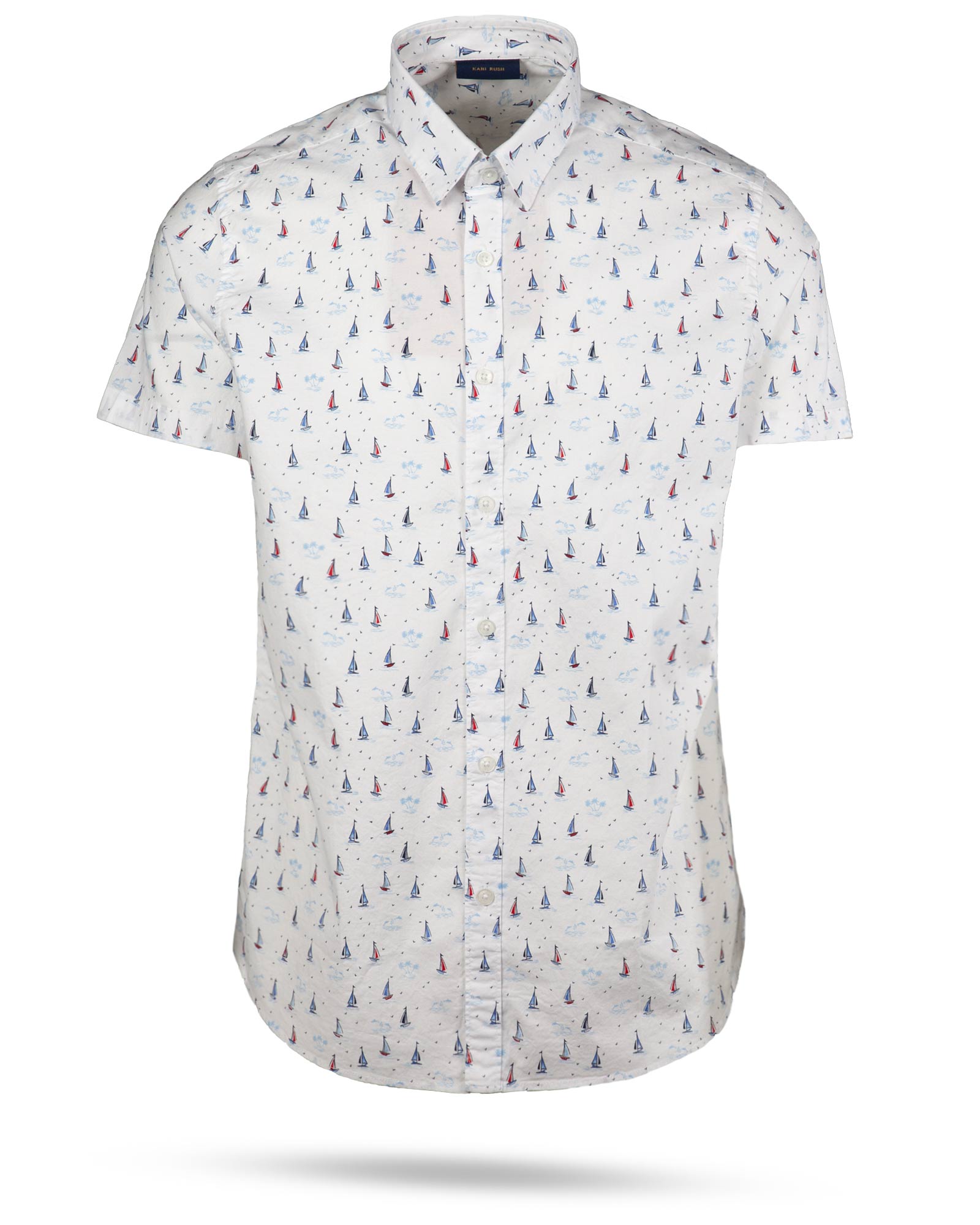 پیراهن مردانه هاوایی 4012- سفید (1)