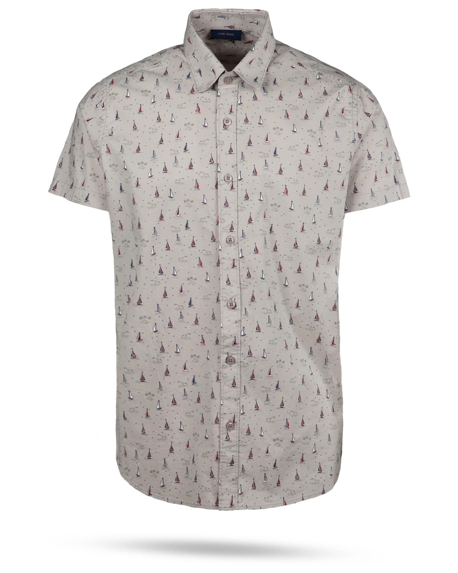 پیراهن مردانه هاوایی 4012- طوسی (1)