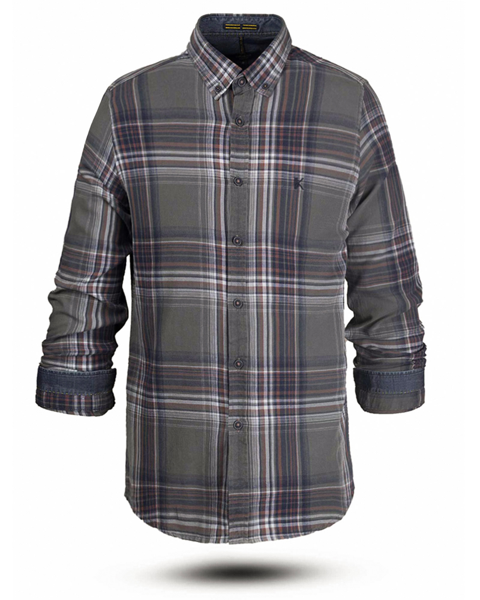 پیراهن نخی مردانه VK990- گلبهی (4)