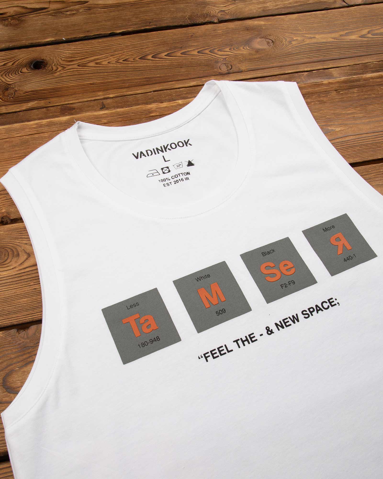 تاپ مردانه نخی 99428- سفید (2)