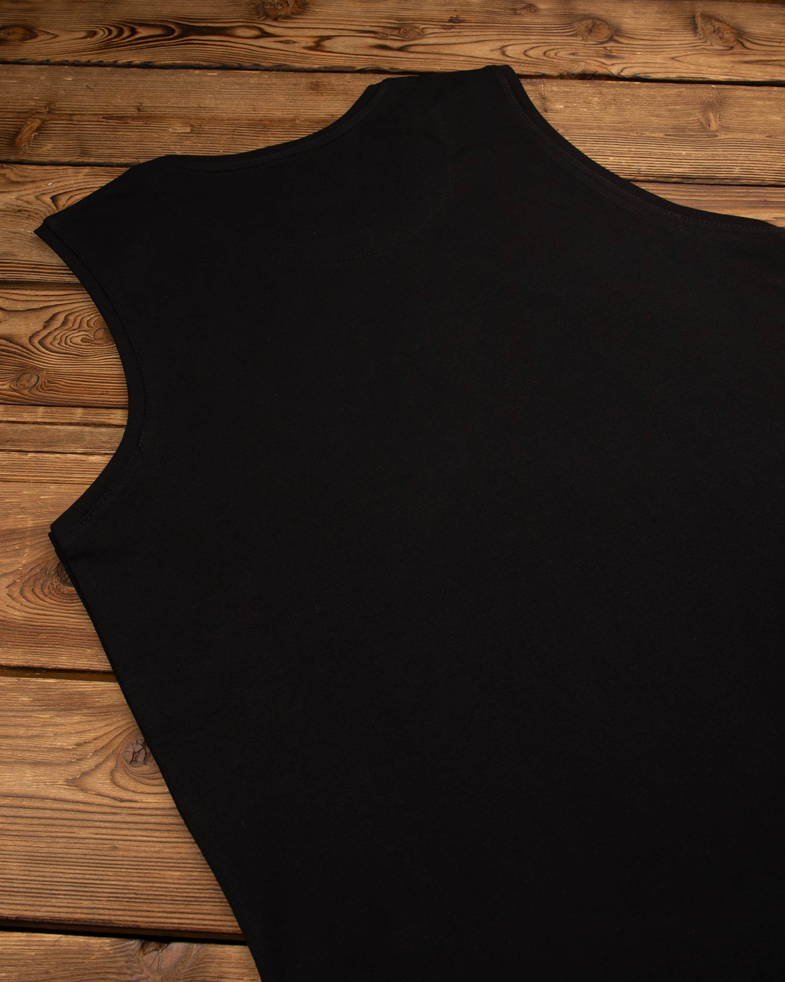 تاپ مردانه نخی 99428- مشکی (2)