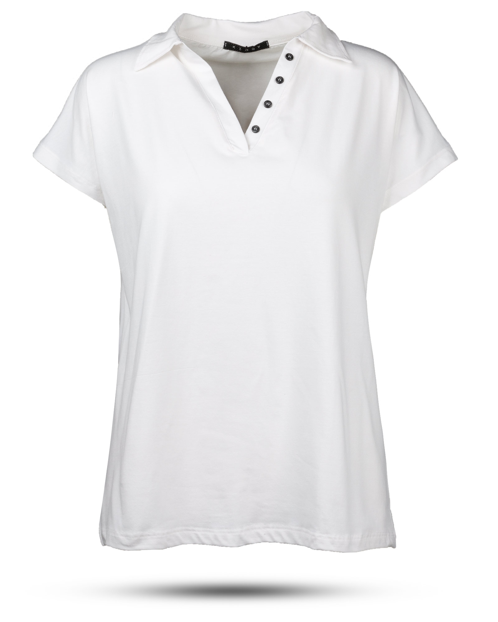 تیشرت زنانه بیسیک 1359- سفید (1)