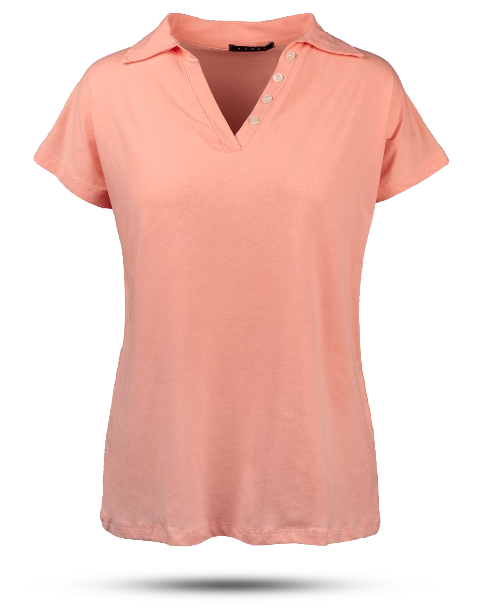 تیشرت زنانه بیسیک 1359- صورتی (1)