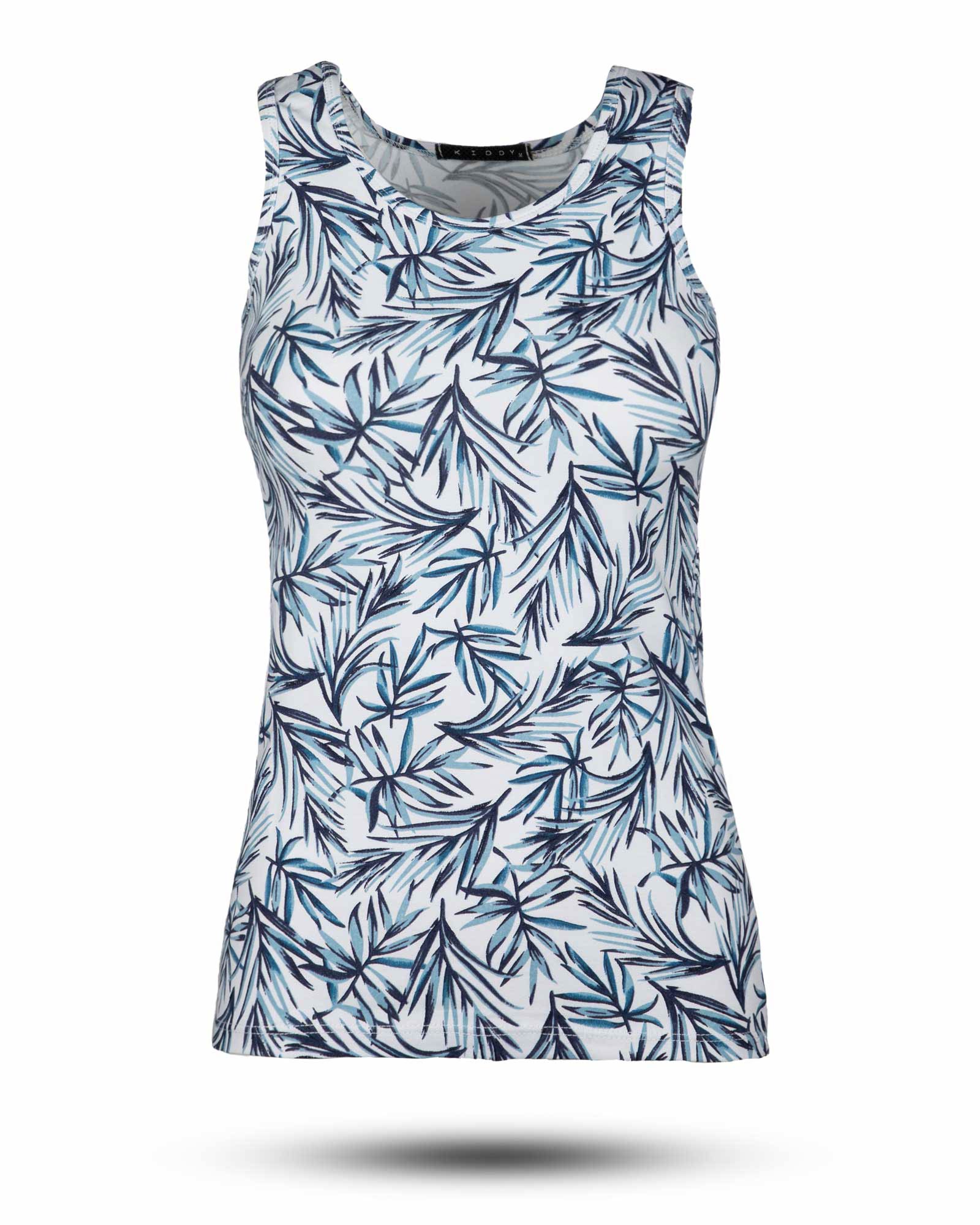 ست تاپ و شلوارک زنانه 1264+1265- آبی (2)