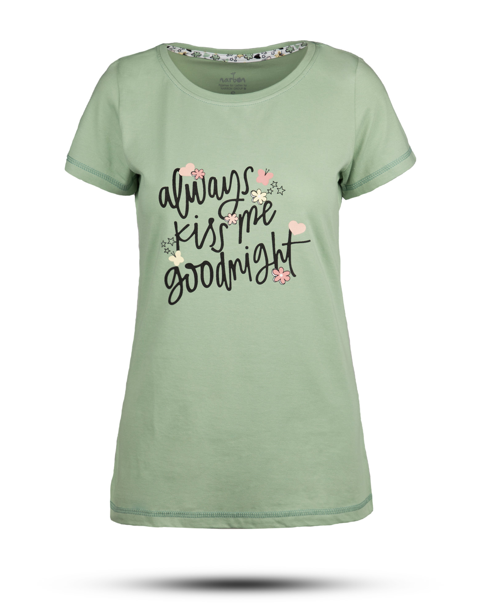 ست تیشرت و شلوار زنانه 0717- سبز زمردی (1)