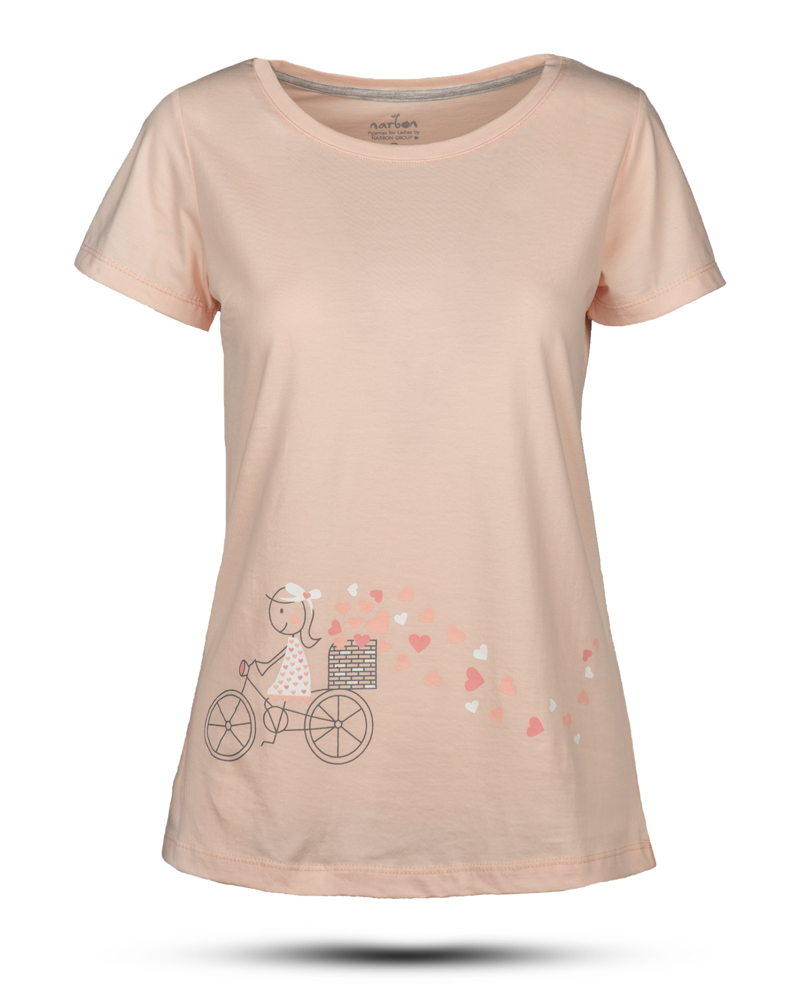 ست تیشرت و شلوار زنانه 0857- هلویی سیر (9)