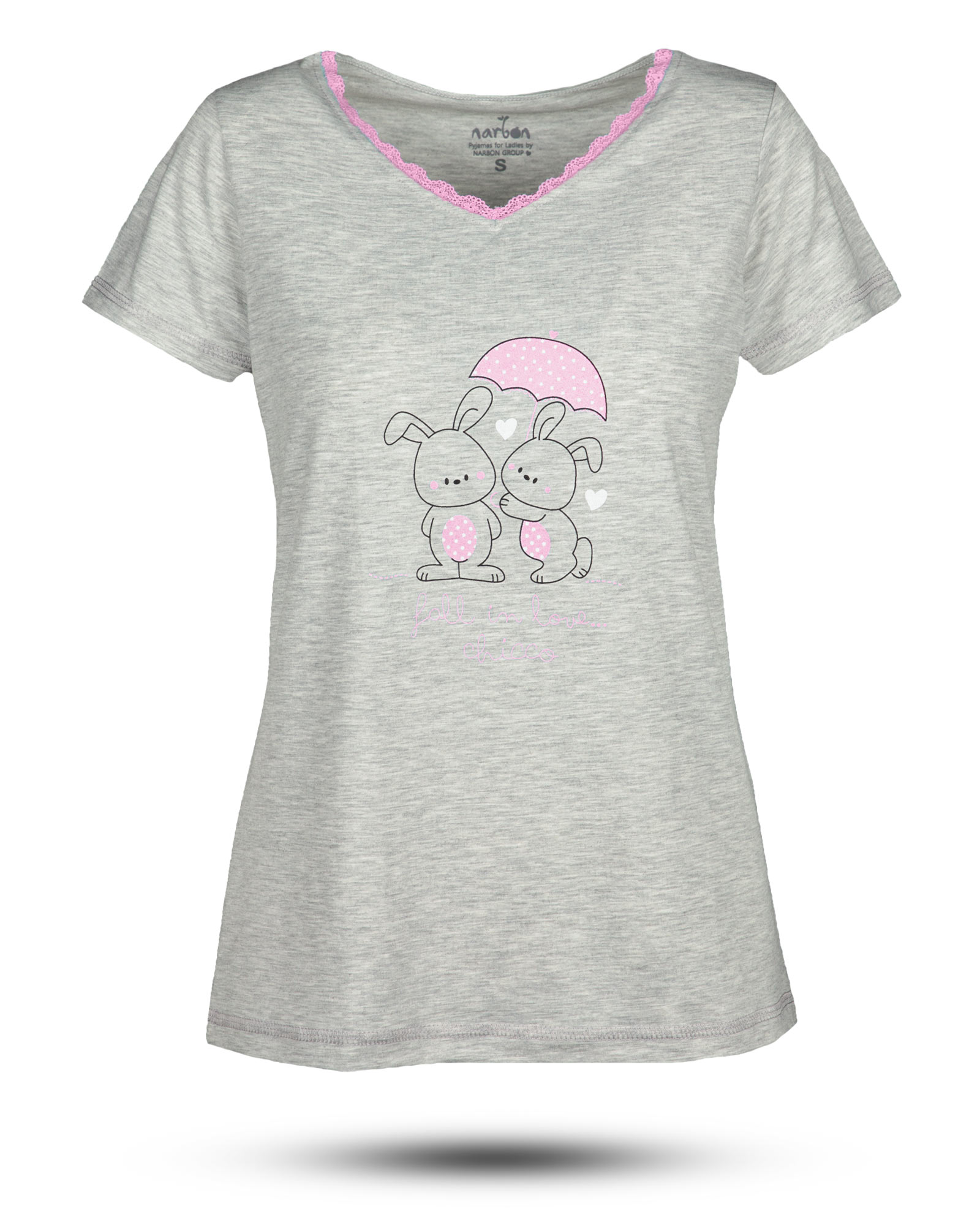 ست تیشرت و شلوار زنانه 0868- صورتی (1)