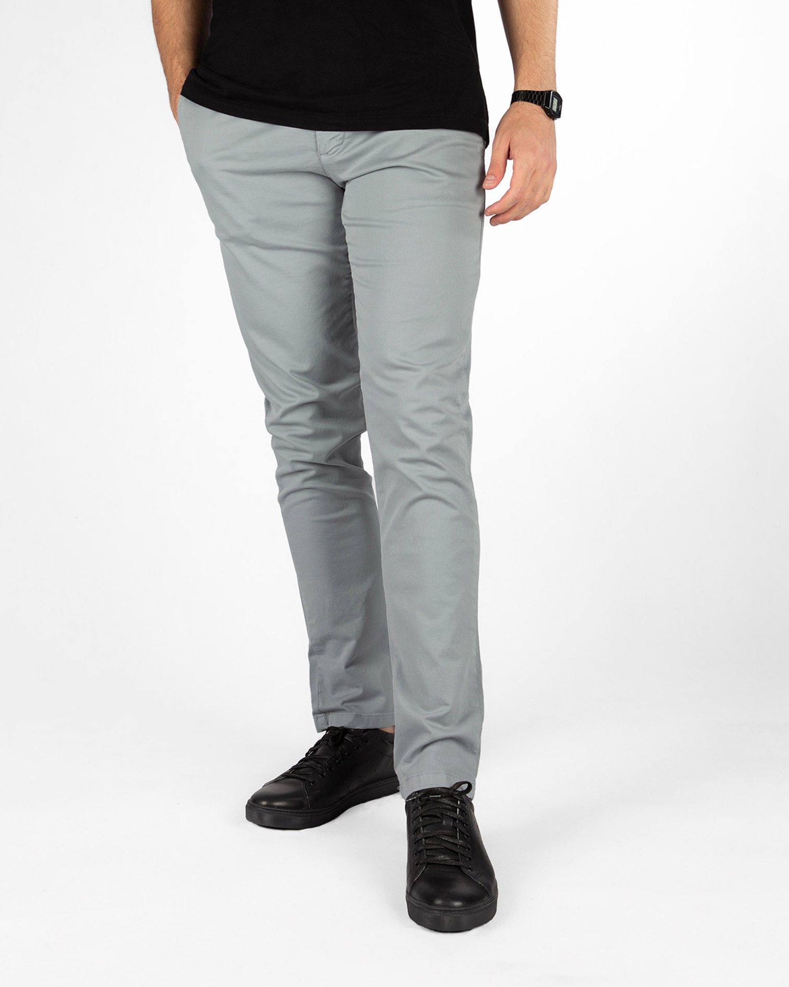 شلوار کتان مردانه VK0021- طوسی کم رنگ (1)