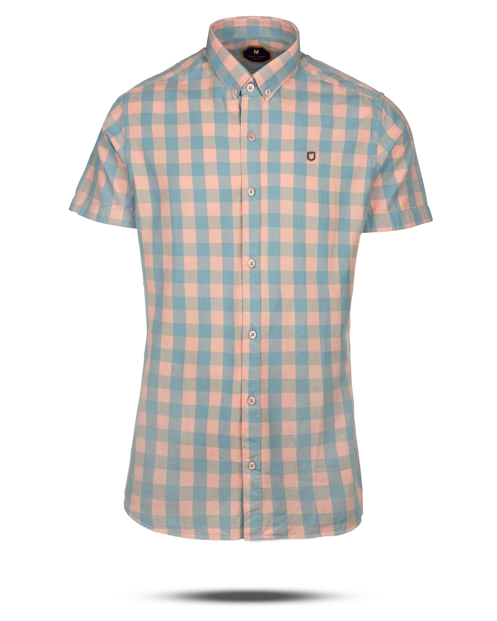 پیراهن چهارخانه مردانه 4018 - گلبهی