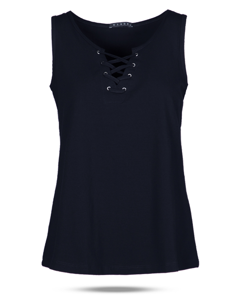 تاپ نخی زنانه 1358- سرمه ای تیره (1)