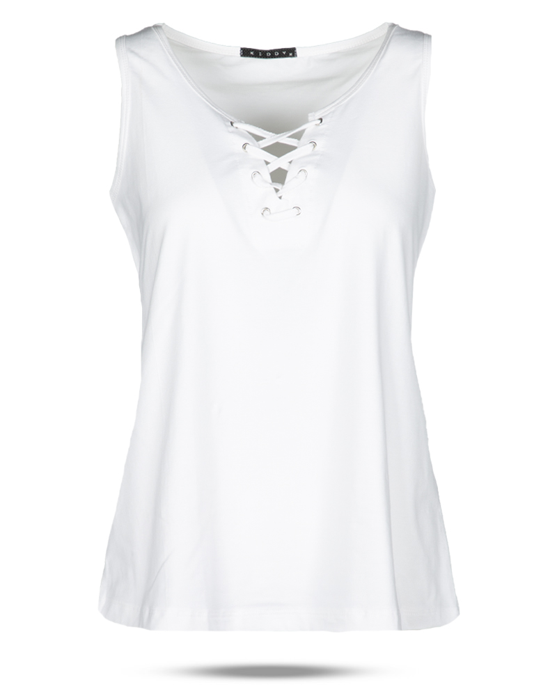 تاپ نخی زنانه 1358- سفید (1)