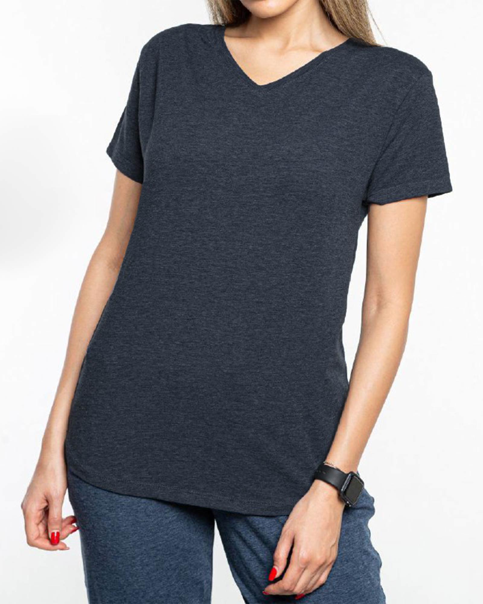 ست تیشرت و شلوار زنانه 1365+1366- سرمه ای (7)