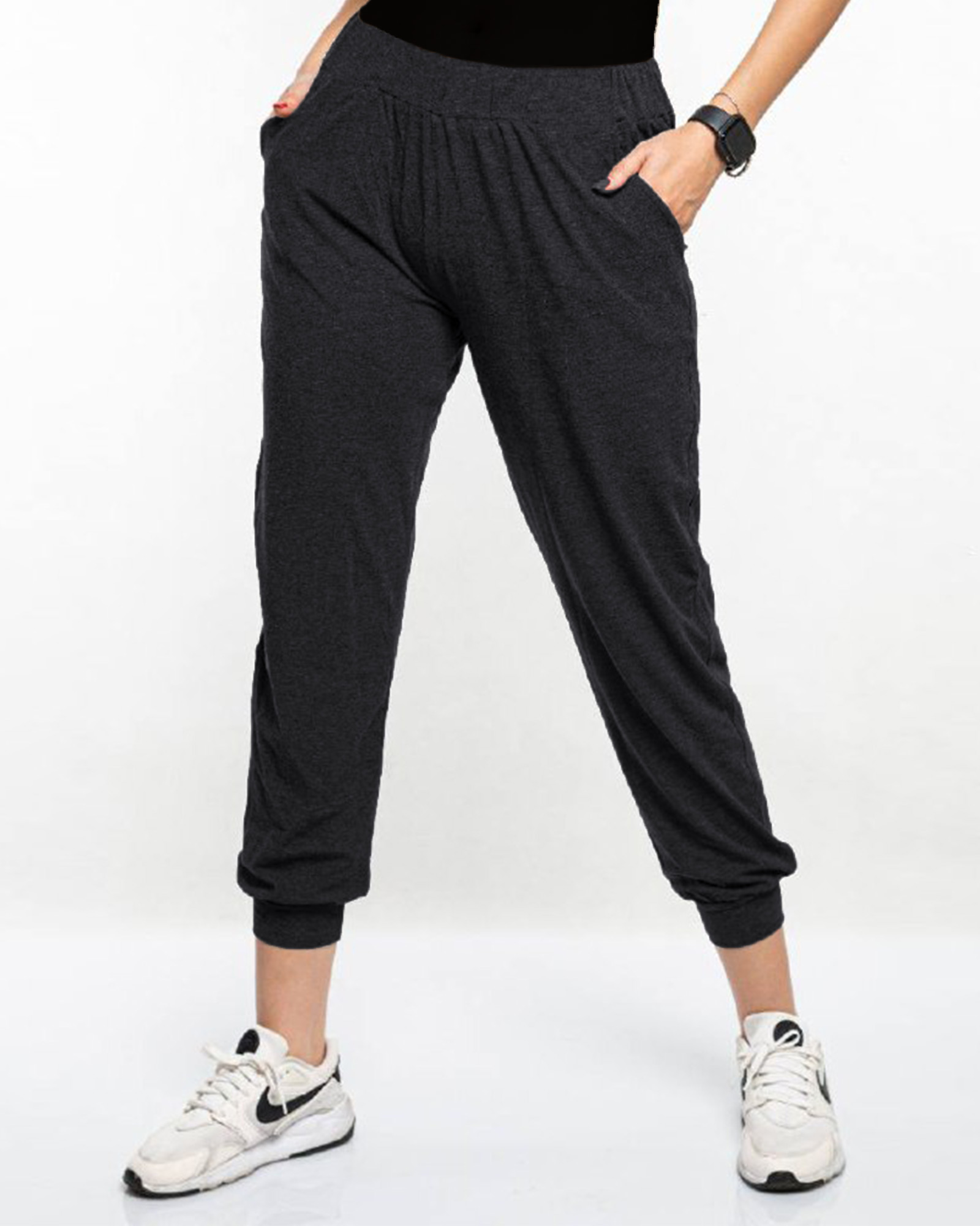 ست تیشرت و شلوار زنانه 1365+1366- ملانژ پررنگ (8)