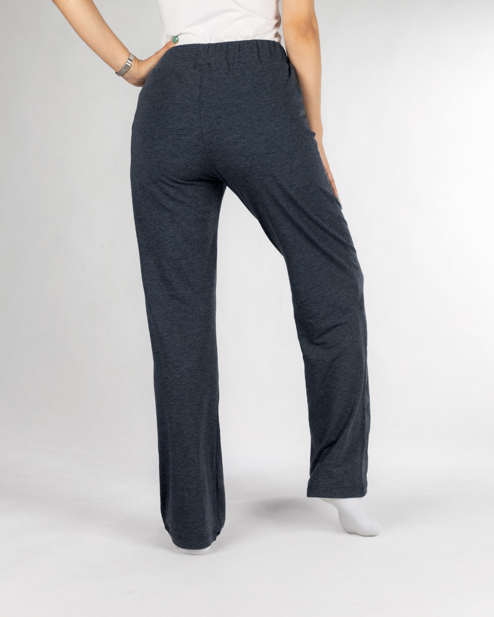 شلوار راحتی زنانه 1373- سرمه ای (3)