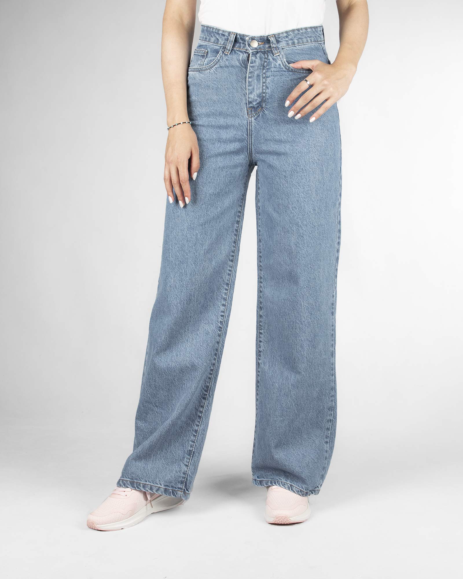 شلوار زنانه راسته 3232- آبی (1)