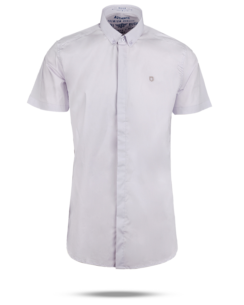 پیراهن مردانه آستین کوتاه 4032 - یاسی روشن