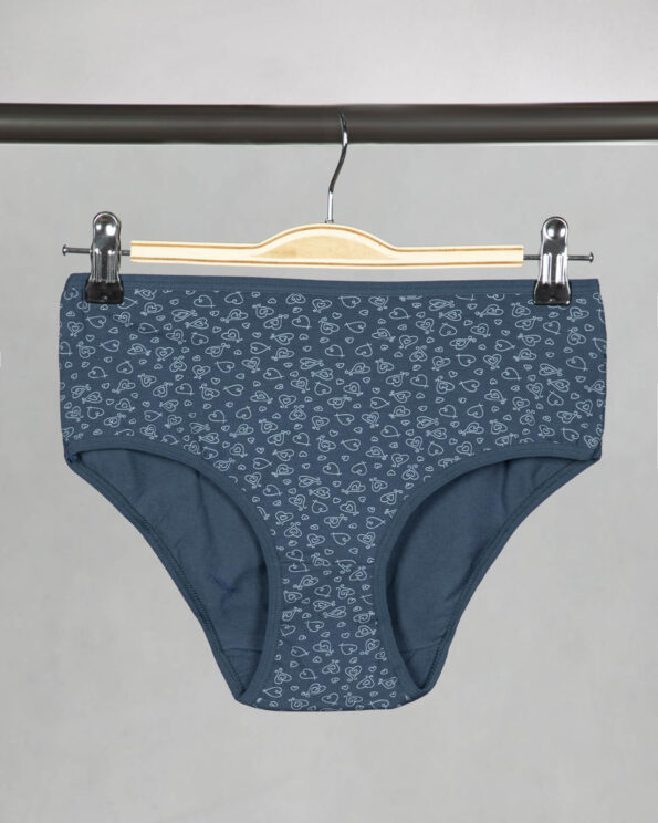 شورت زنانه نخی W49- سرمه ای (1)