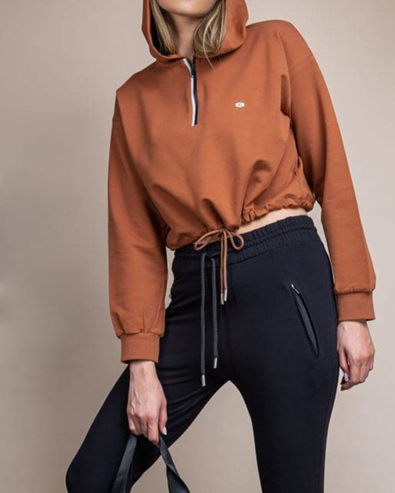 هودی ورزشی زنانه 1202- قهوه ای (4)