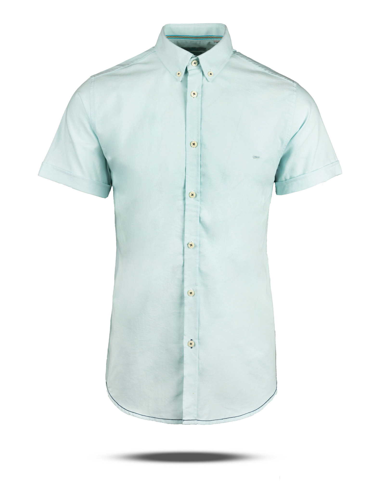 پیراهن آستین کوتاه مردانه 11041-T3 - آبی یخی