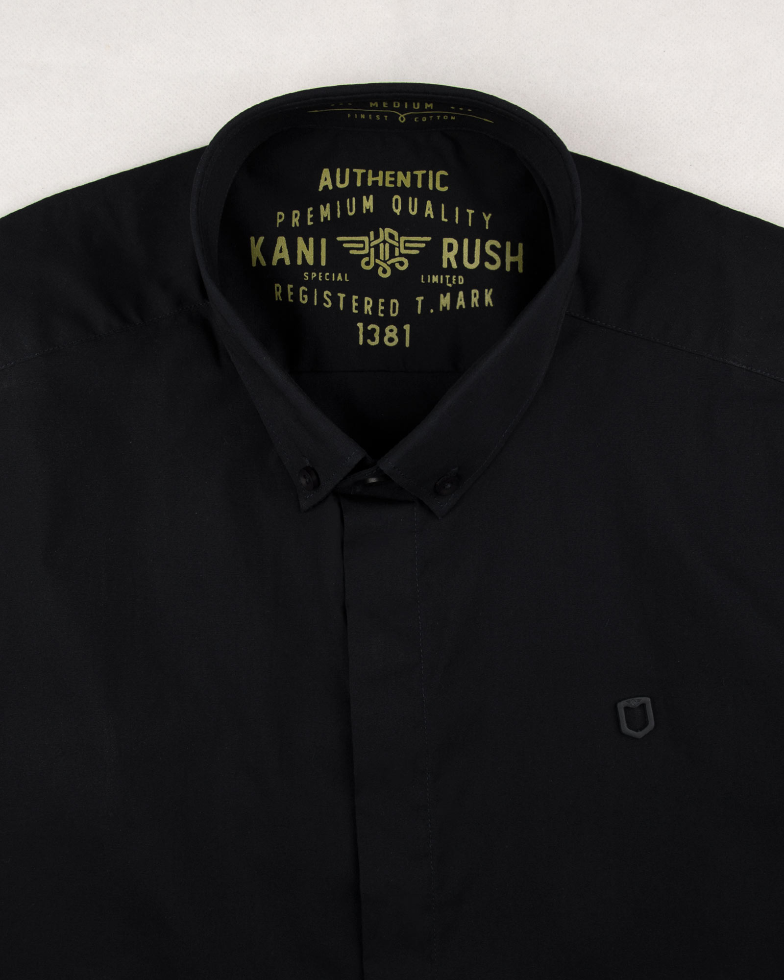 پیراهن آستین کوتاه مردانه 4032- مشکی (4)