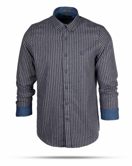 پیراهن پشمی مردانه VK9911- سرمه ای (1)