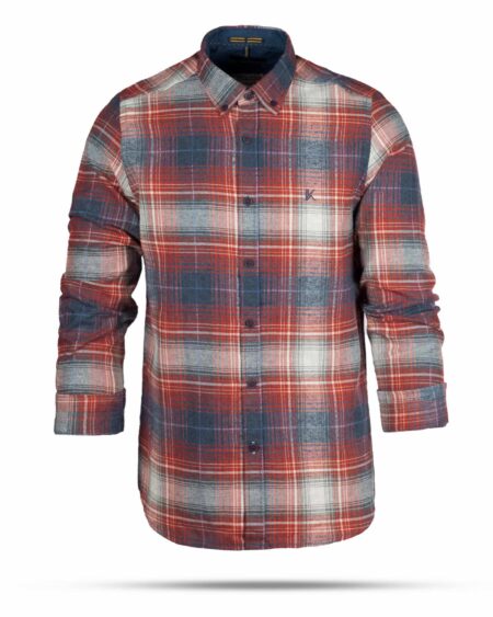 پیراهن پشمی مردانه VK9911- قرمز روشن (2)