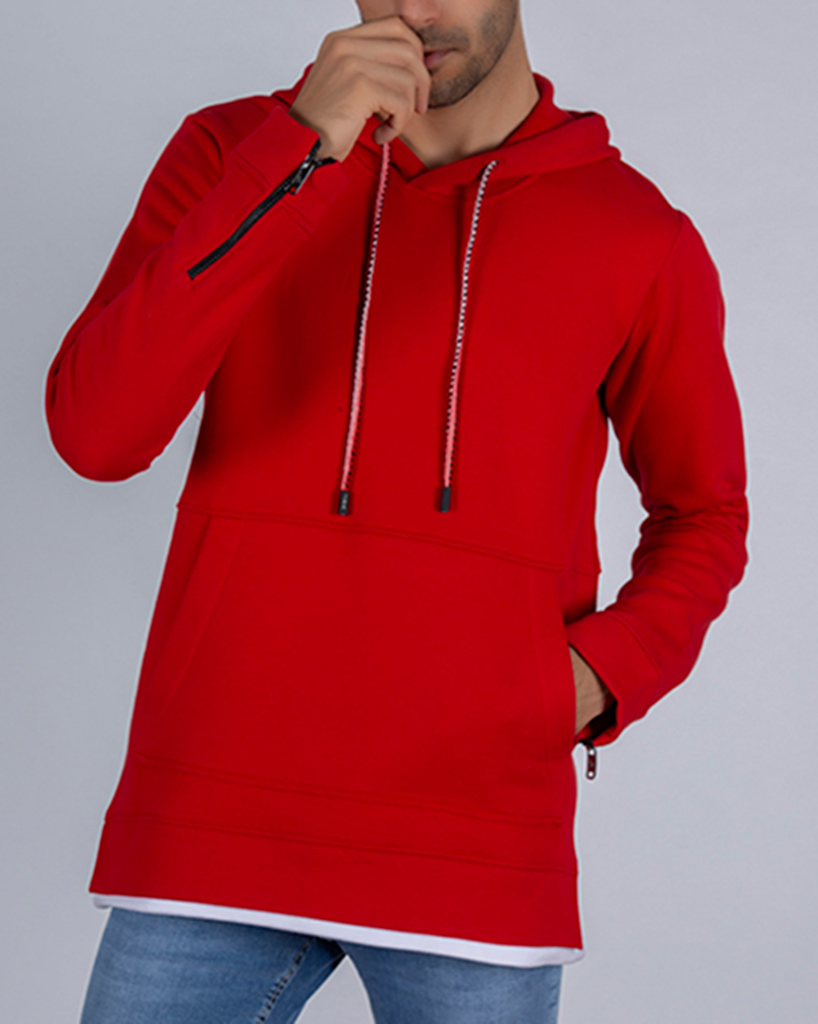 هودی دورس مردانه 0072- قرمز