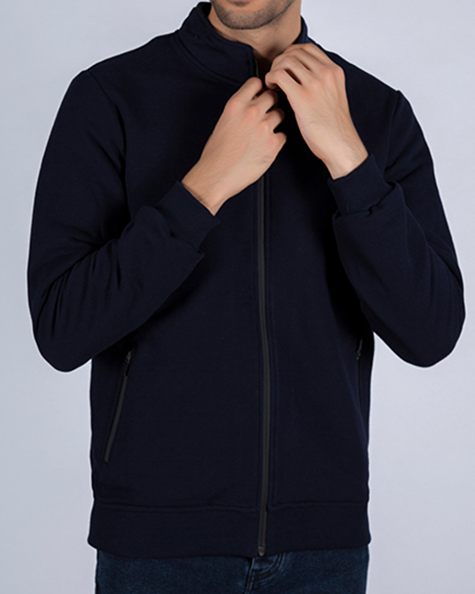 سویشرت مردانه 0065 - سرمه‌ای تیره