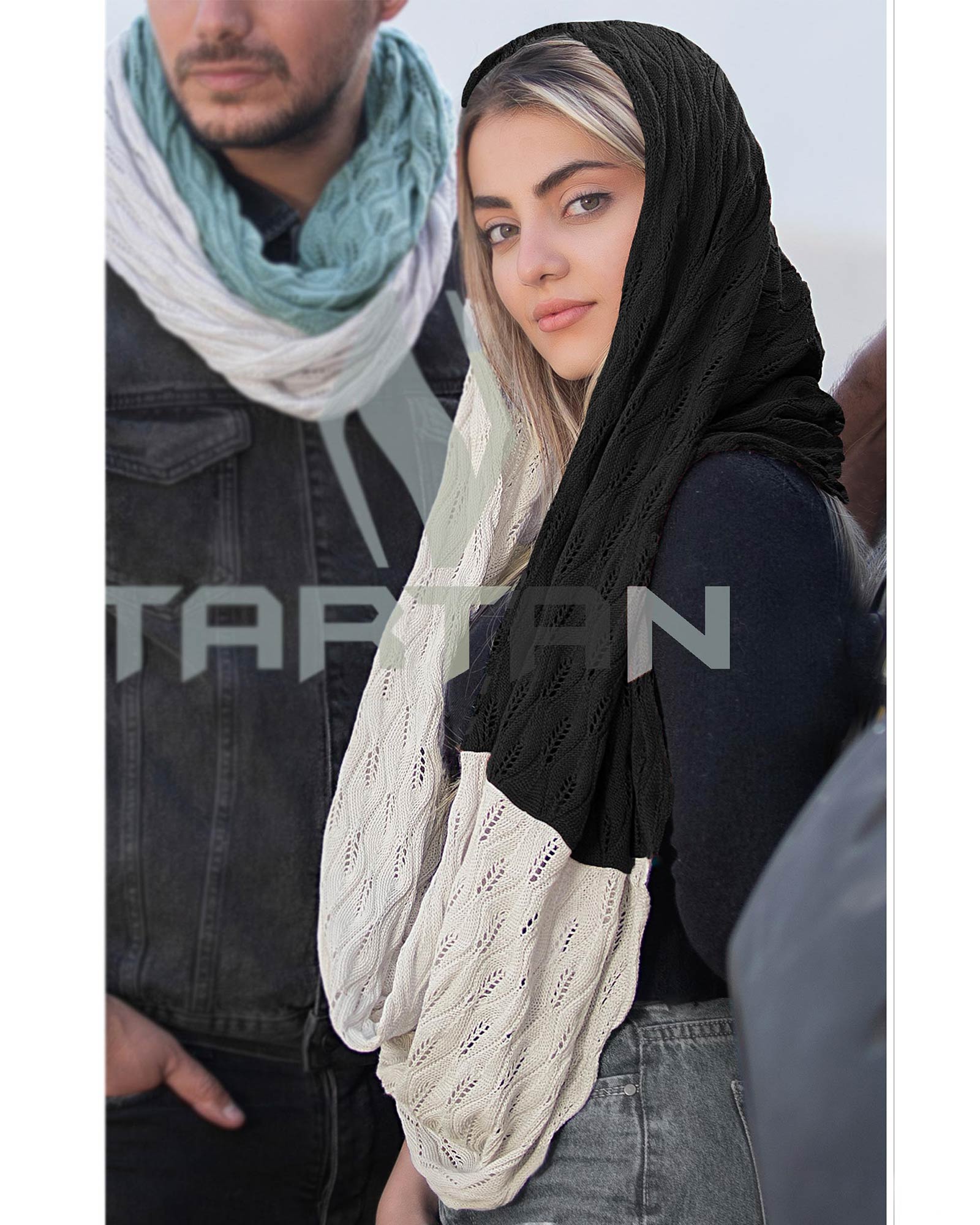 شال گردن رینگی 25018- مشکی (1)